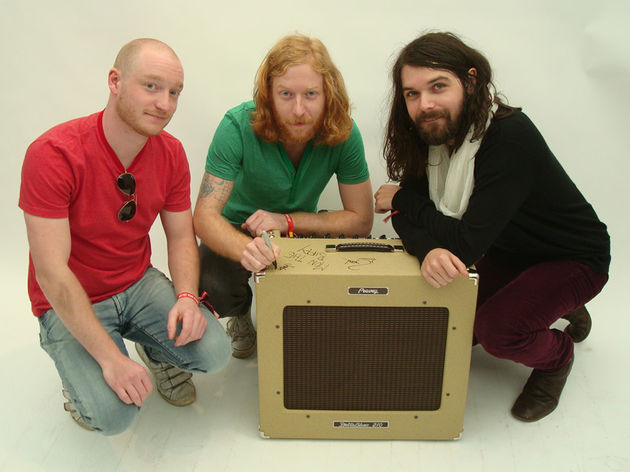 The Biffy boys signing the Delta Blues combo for MusicRadar